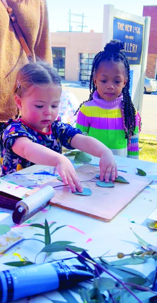 Kids participate in an activity at The New Local, a nonprofit gallery and collective. Founder Juliette Marie-Bird says Boulder’s arts reputation is a place “where creatives come to die.”